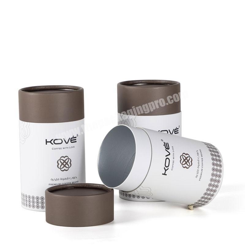 wholesale food package printing logo cardboard cylinder round coffee custom cardboard paper tube packaging box