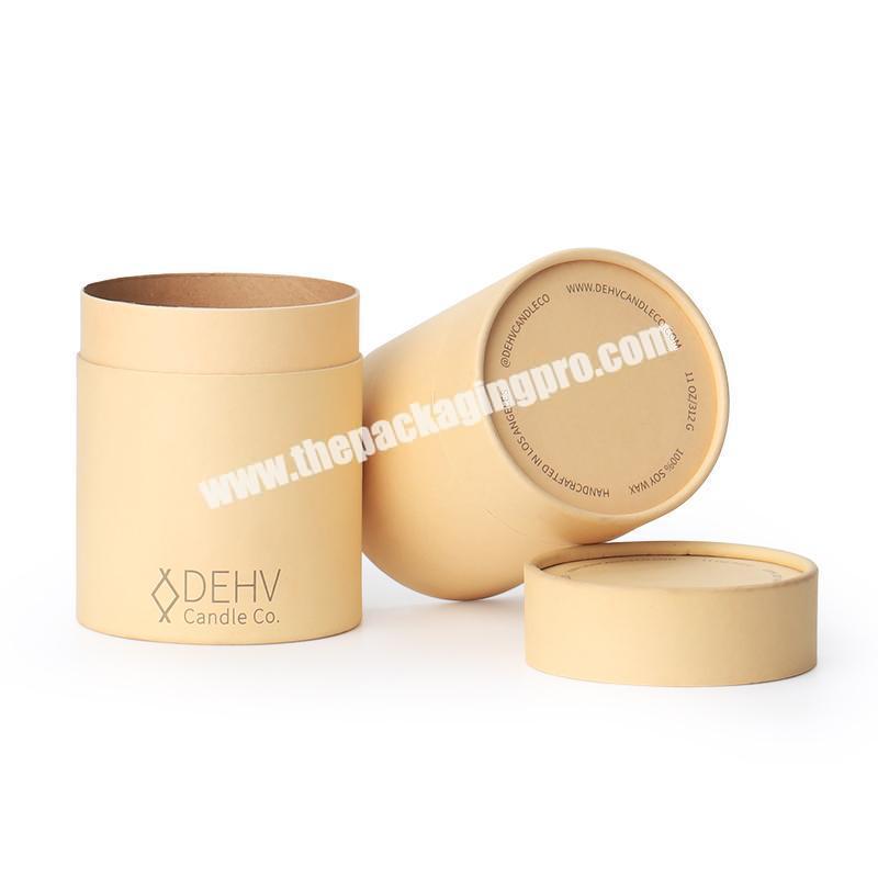 Luxury Custom Printed Round Bottle Packaging Boxes Cylinder paper cardboard tubes for candle oil cosmetic packaging Gift Box