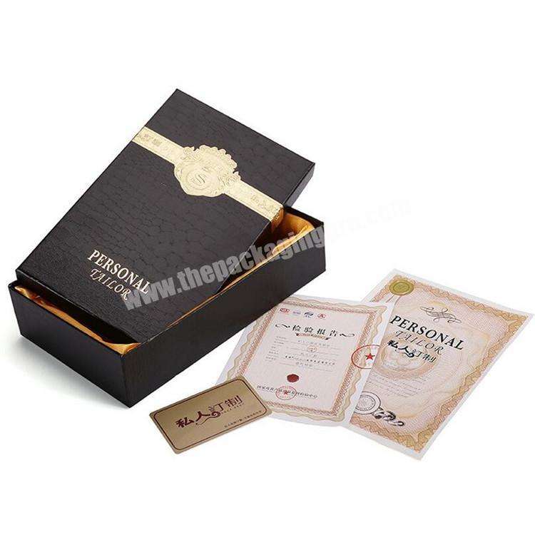 wholesale luxury presentation cigar chocolate rigid  packaging paper box  wallet box