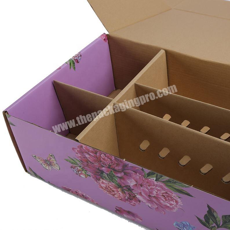 Luxury factory made jade roller cosmetic packaging window gift box with handle