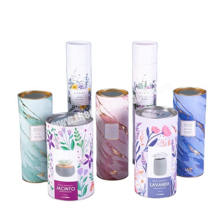 eco friendly cosmetic lipstick packaging custom box printing round cylinder gift box