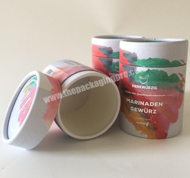 100% recycled snacks  paper tube food paper jar special packaging box wax lined