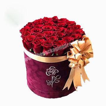 2020 Custom beauty loved Romantic round paper box Christmas gift flower tube boxes