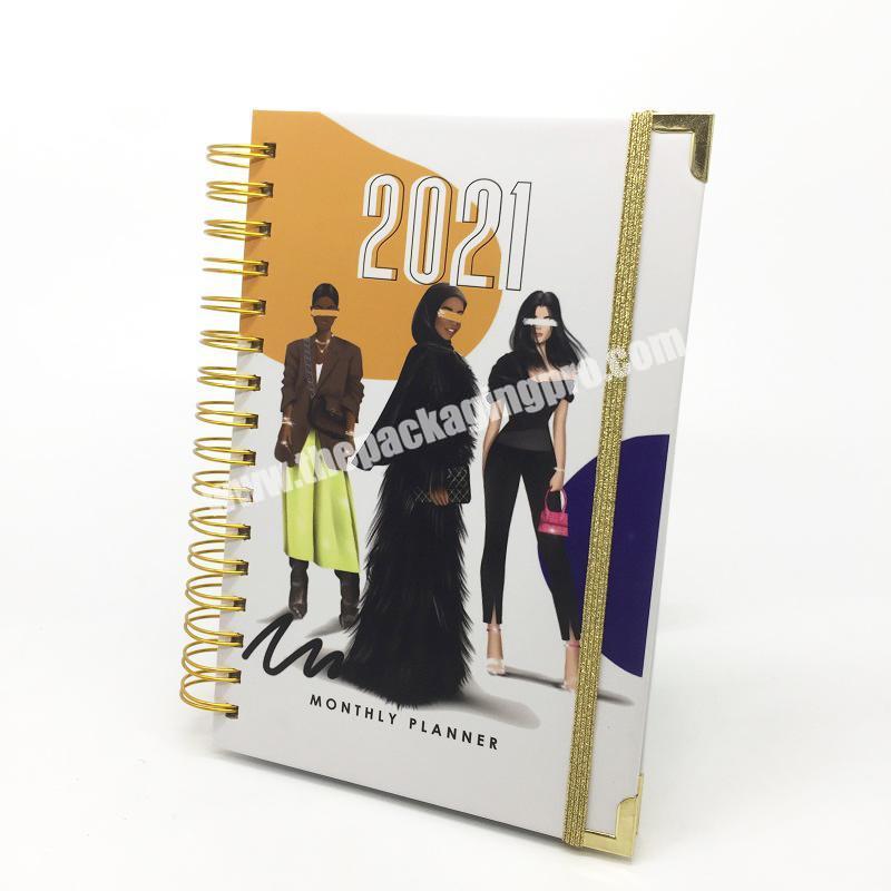 Supplier 2021 daily planner New planner custom planner printing service OEM ODM factory price