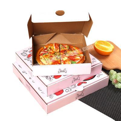 7/9/10/12 inch custom logo printed corrugated cardboard box pizza paper packaging box