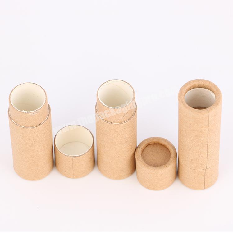 Biodegradable Cardboard Push Up Lip Balm Paper Tube For Lip Balm Lipstick