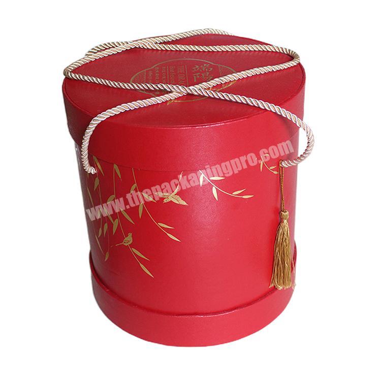 Biodegradable  paper box with handle  for Dragon Festival  egg package present    container candy toy paper jar