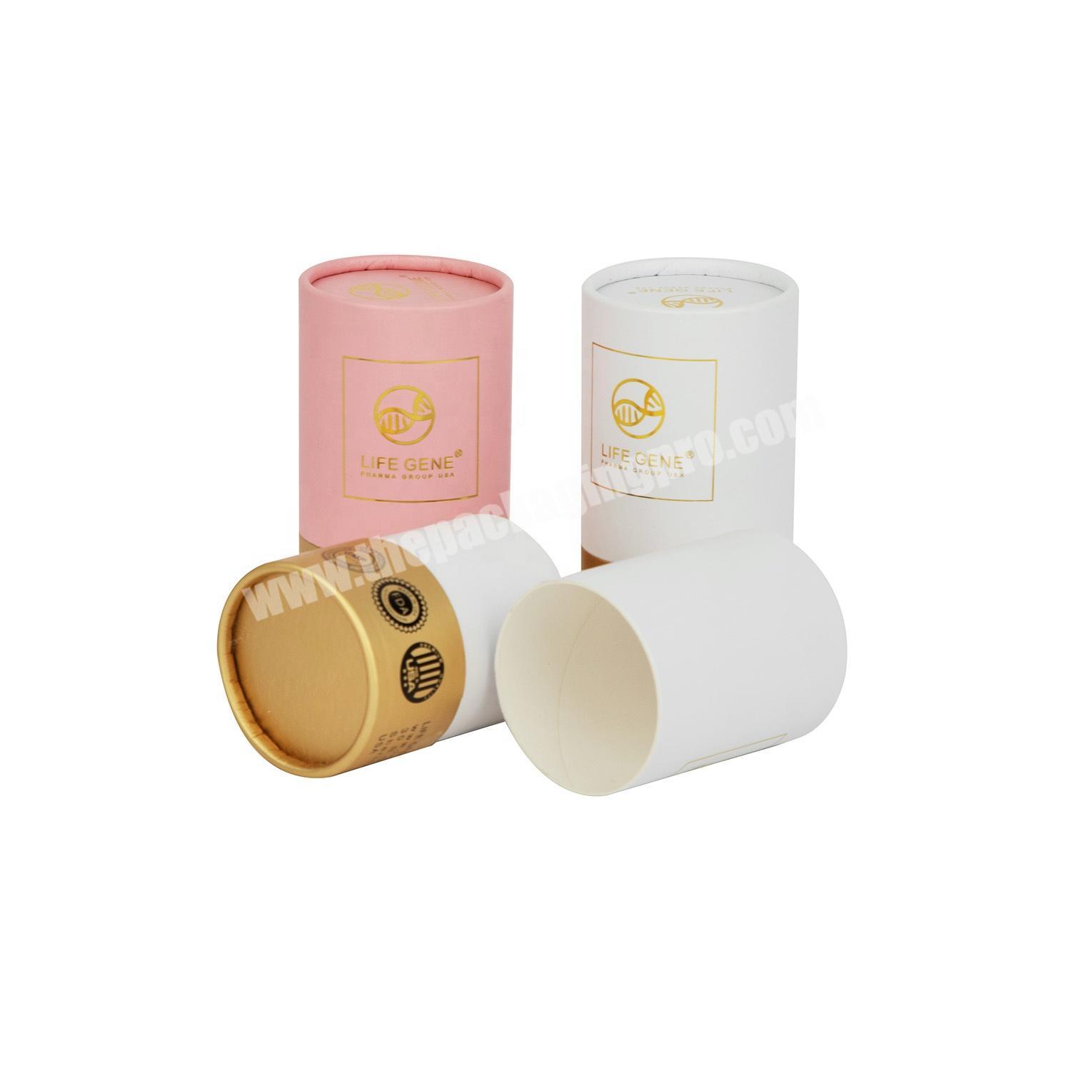 Biodegradable paper cardboard empty lip balm containers deodorant tube
