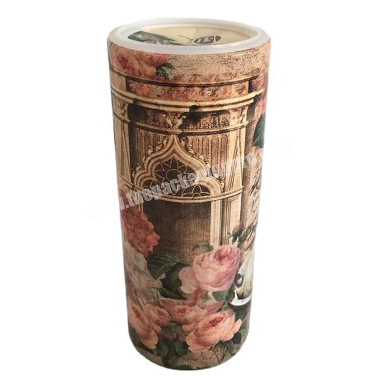 Biodegradable tissue box  push up paper tube for daily items waterproof wax lined