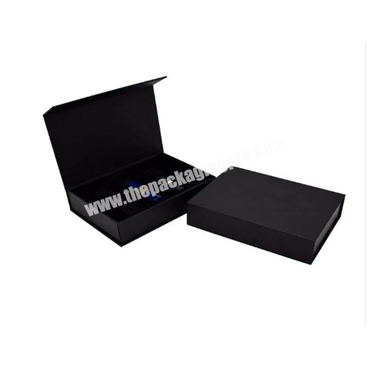 Black Cardboard Cosmetic Makeup Set Paper Packaging Boxes with Logo