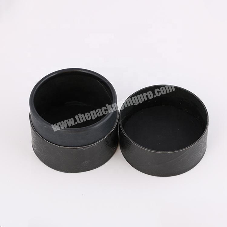 Black Kraft Paper Small Round Cosmetic Face Cream Jar Tube Packaging