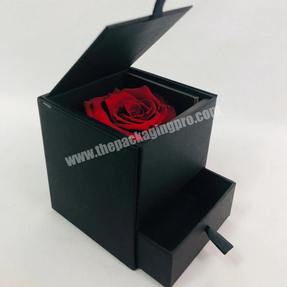Cardboard Gift Packaging For Flower Drawer Box Slider Box
