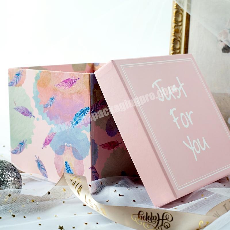 China Factory New Cosmetic Packing Box Cute Gift Box Lid&Base Kit Box