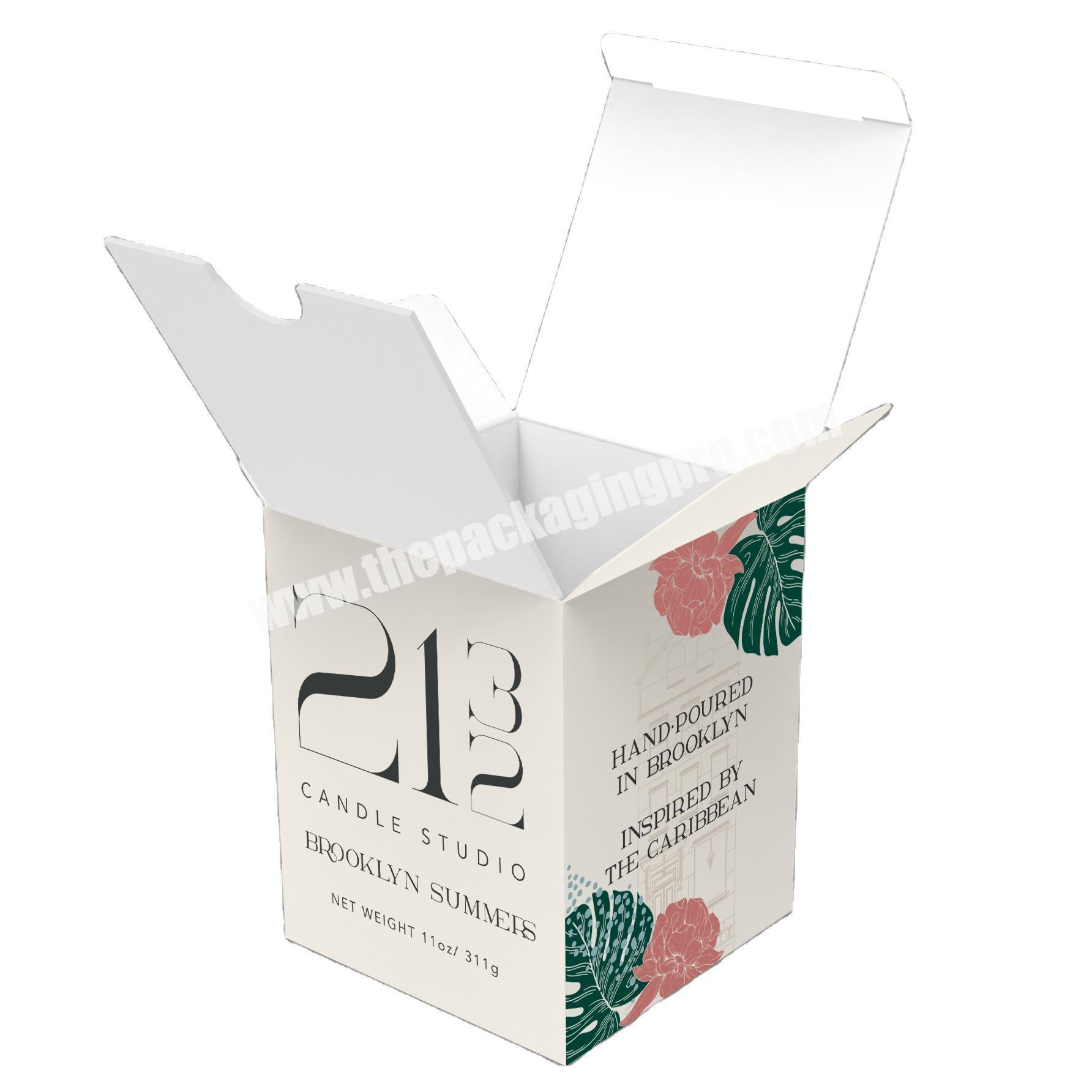 High Quality Custom Paper Cardboard Box Packaging Pink Cute Skin Care Products Folder Carton Gift Boxes For Candle