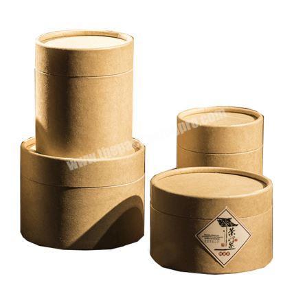 China Manufacturer Customized Biodegradable Kraft Round Cylinder Tube Packaging Box