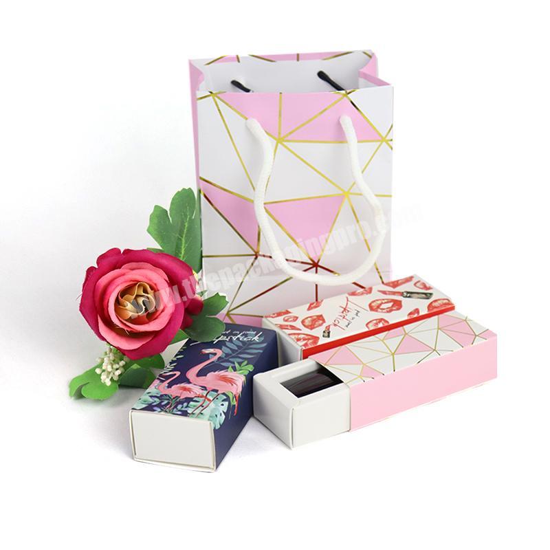 Classy Cute Pink Lipstick Box for Gift Packaging Lovely Cosmetic Box Plain Appearance