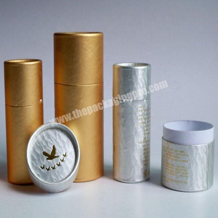 Color Print Gold and Silver Paper Cardboard Cosmetic Airless Tubes