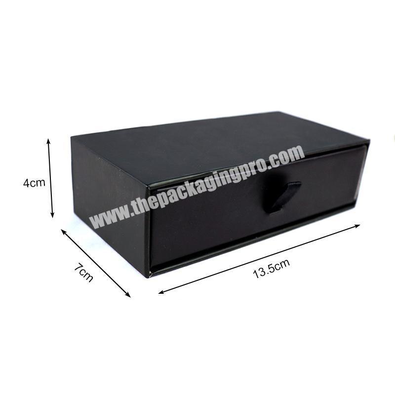 Wholesale Black Drawer Cosmetic Box with EVA Foam inside Customized Gift Boxes Packages