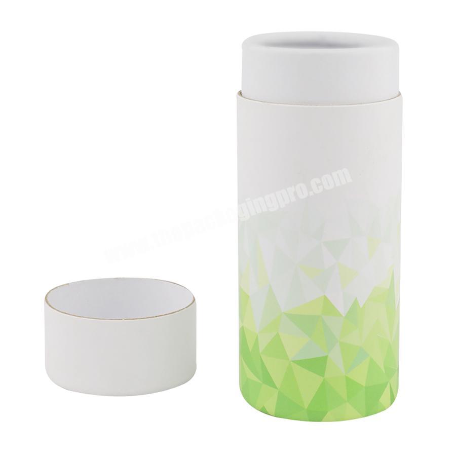 Cosmetic package printing Logo White Paperboard cylinder Round perfume custom packaging paper tube cardboard box