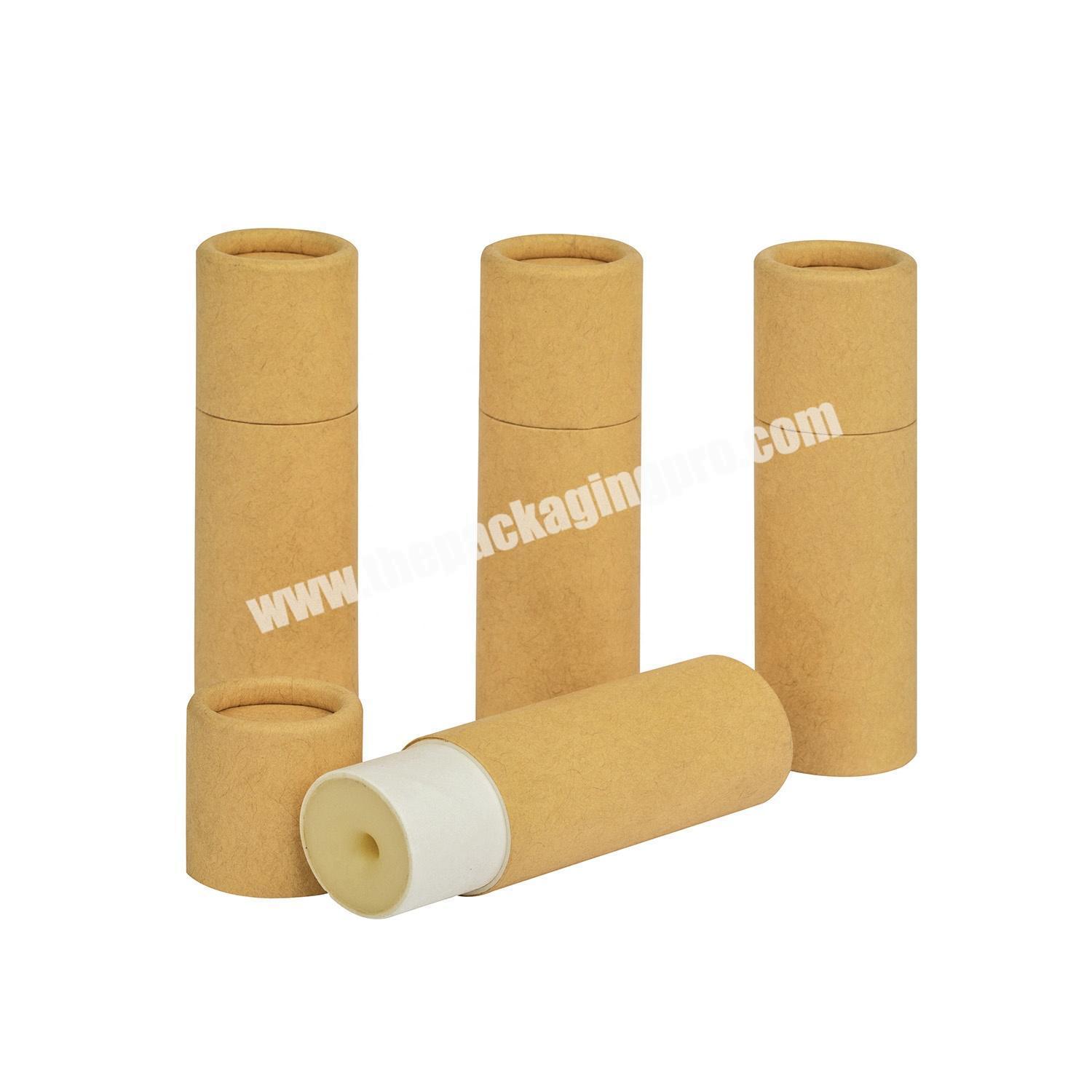 Custom eco friendly lip balm paper cardboard tubes 10g packaging