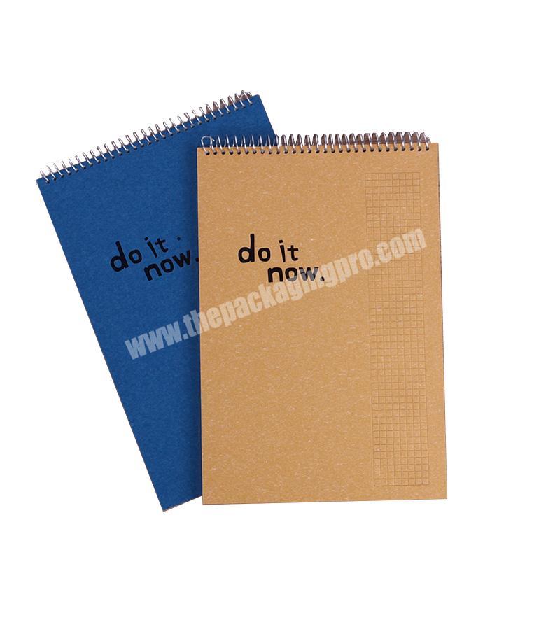 Custom A5/B5/A6 Yasac Kraft Paper Hardcover Stationary Spiral Bound Notebook