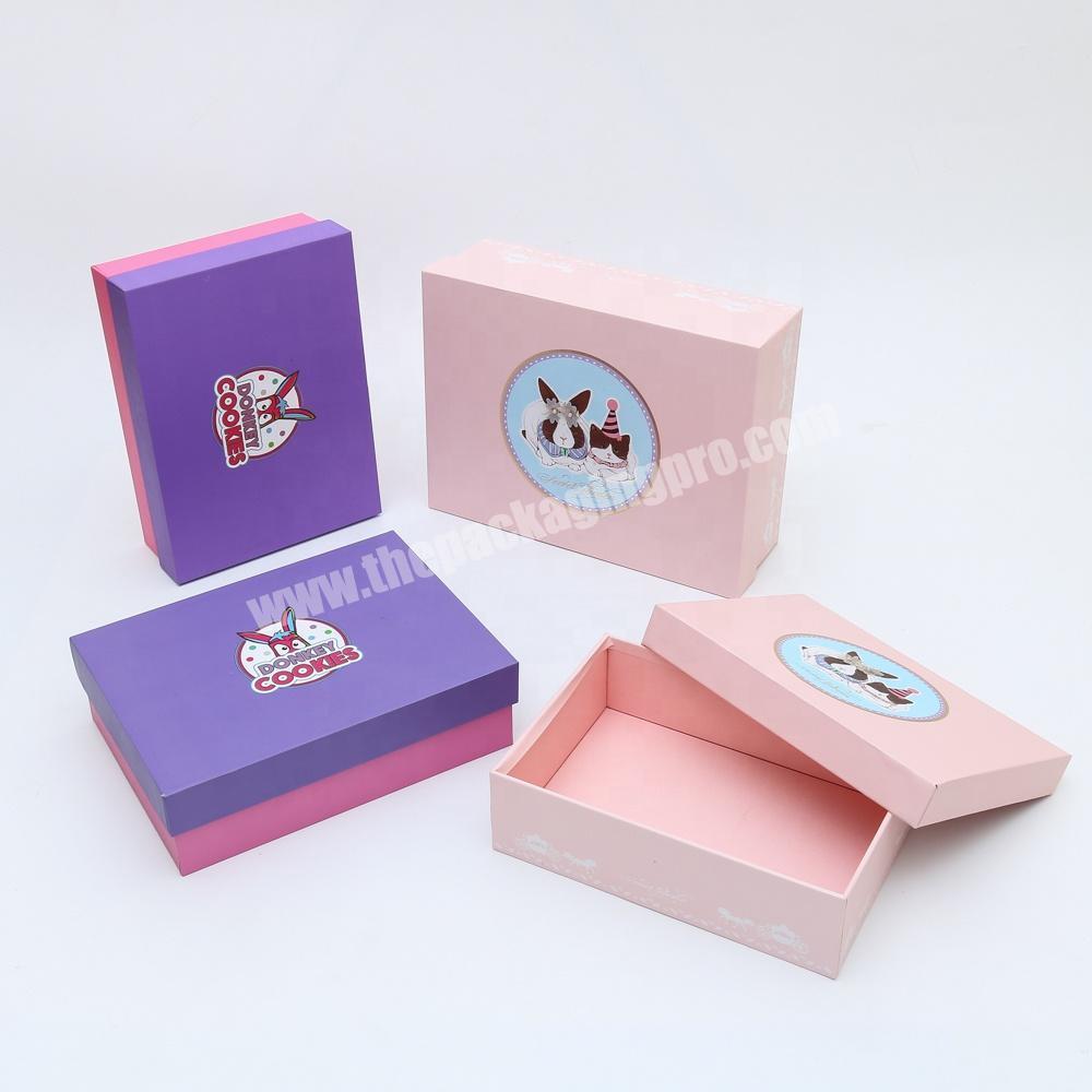 Custom Base and Lid Type Paper Cardboard Cookie Box Mooncake Paper Box Cardboard Cookie Gift Boxes