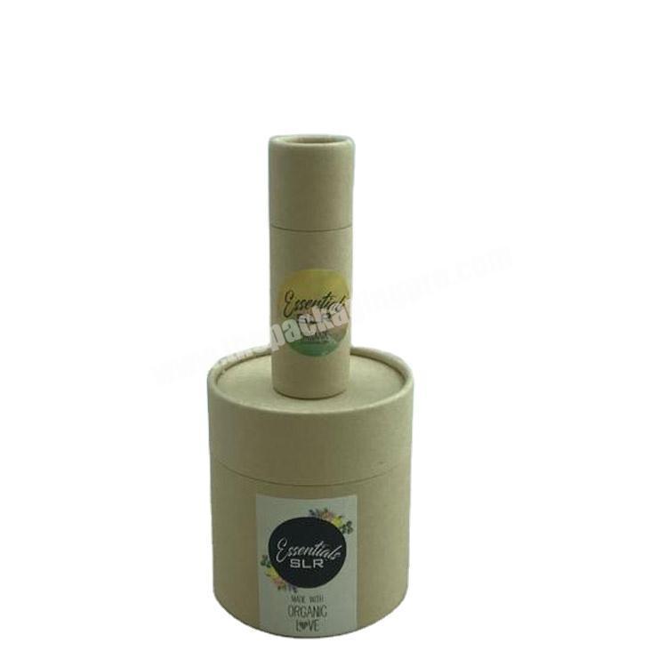 Custom Cardboard small Round Kraft Paper Packaging Tube with PVC Open Window