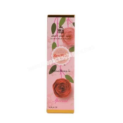 Custom Colorful flowers eyelash cardboard paper lipsticks packaging skincare cosmetics lip gloss eco friendly packaging boxes