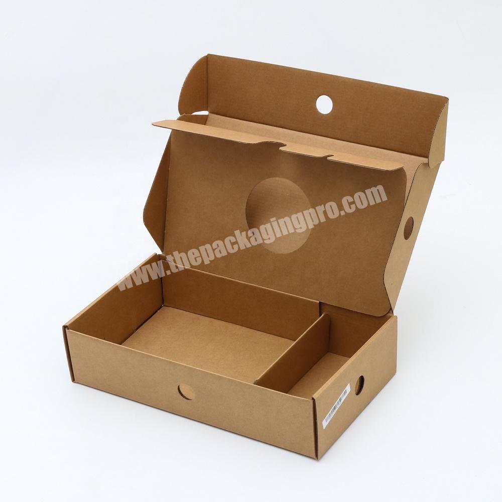 Custom Corrugated Kraft Paper Shipping Mailer Box with Dividers