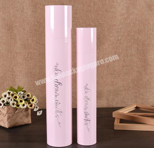 Custom Cylinder Cosmetic Containers Paper Lip Gloss Tubes Packaging Lip Gloss Tube