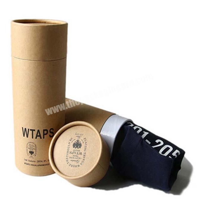 Custom Design Fashionable Cardboard Paper Tube T-shirt Gift Packaging Box