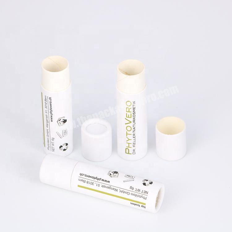 Custom Eco Friendly Cylinder Cardboard Deodorant Push Up Lipstick Paper Tubes Packaging