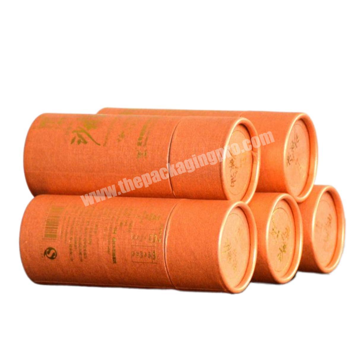 Custom Food grade cardboard printed kraft paper tube for capsicol oil food packaging