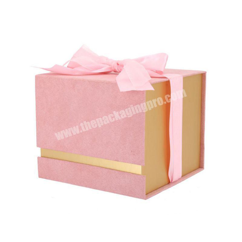 Custom Logo And Design Printed Rigid Pink Cardboard Candle Packaging Box