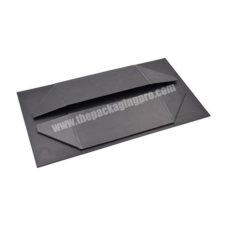 Supplier Custom Logo Luxury Black Folding Closure Magnetic Collapsible Rigid Cardboard Paper Large Packaging Gift Boxes