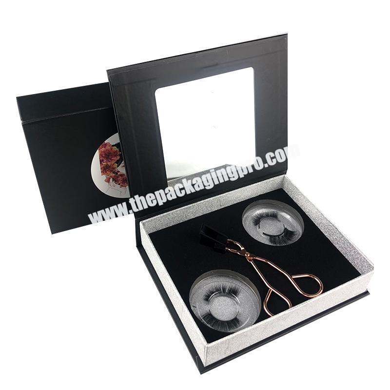 Wholesale Custom Logo High Quality Luxury Beautiful Printing Magnetic Square Eyelash Packaging Boxes