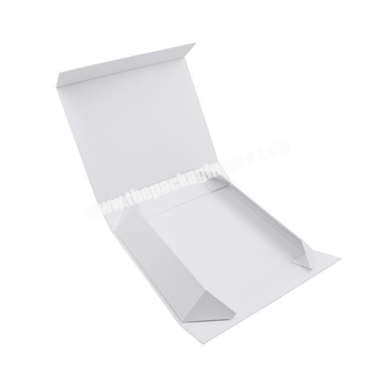 Manufacturer Matte Folding Rigid Paper Packaging Box Custom Magnetic Lid Closure Gift White Cardboard Boxes For Packing