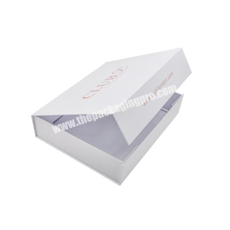 Custom Matte Folding Rigid Paper Packaging Box Custom Magnetic Lid Closure Gift White Cardboard Boxes For Packing