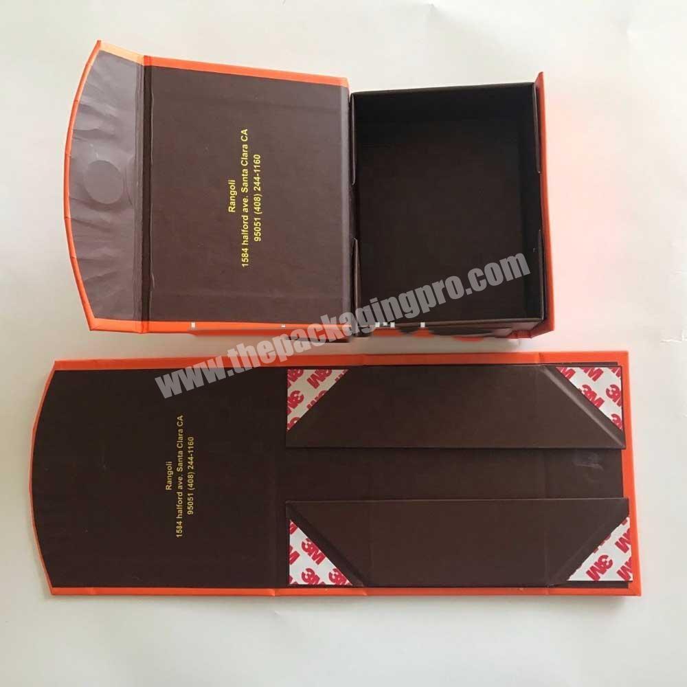 Custom Magnetic Closure Flat Pack Foldable Paper Cardboard Gift Box Paper Box for Gift