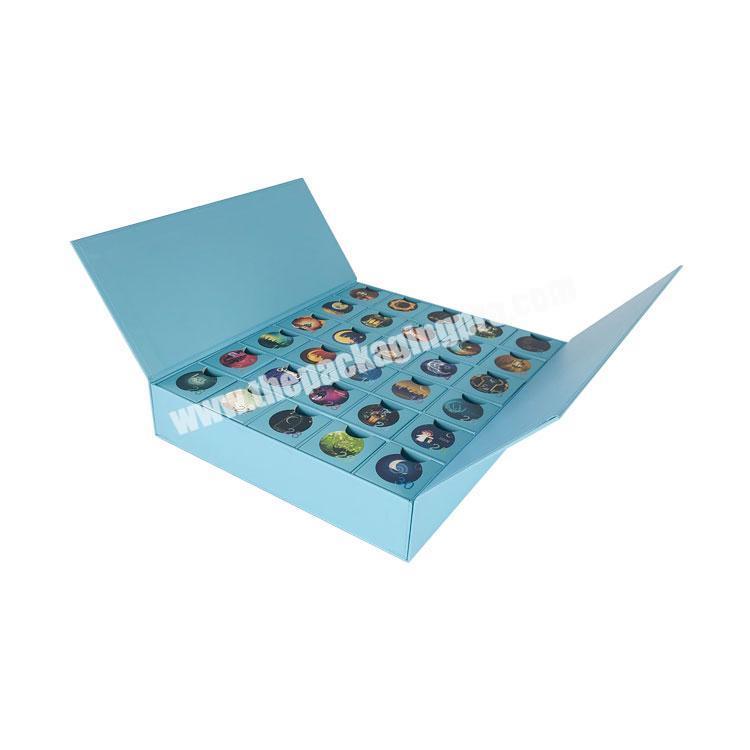 Manufacturer Custom Eco Friendly Cardboard Chocolate Divided Packaging Luxury Paper Gift Box Ramadhan Calendar Printing