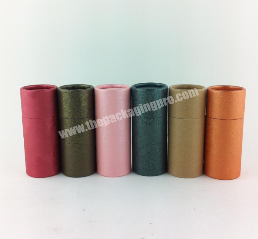 Custom Paper Cardboard Cylinder Tea Packaging Round Tube Box With Lid