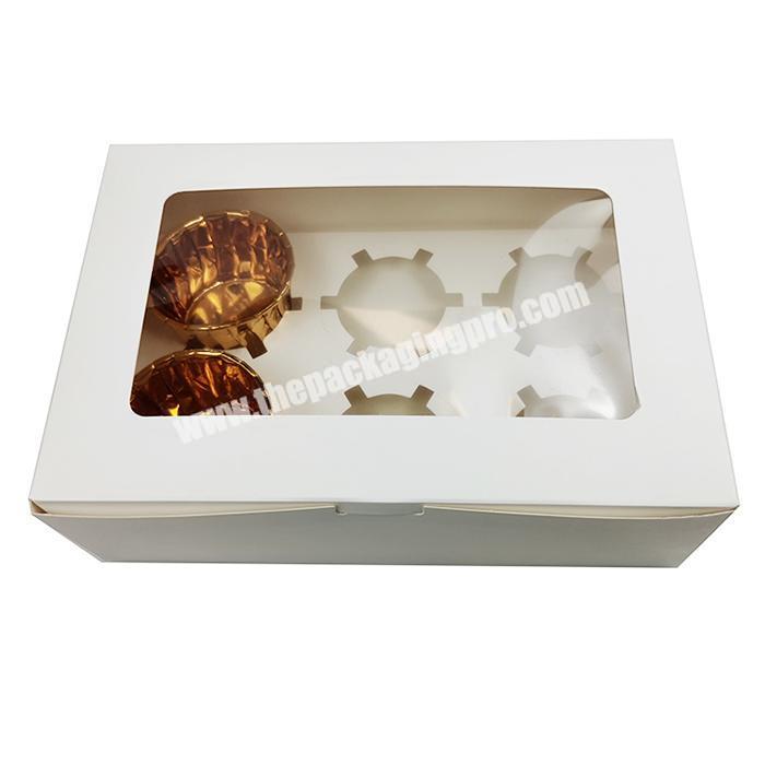 Custom Postal Bouquet 6 Clear Single Cupcake Boxes With Window