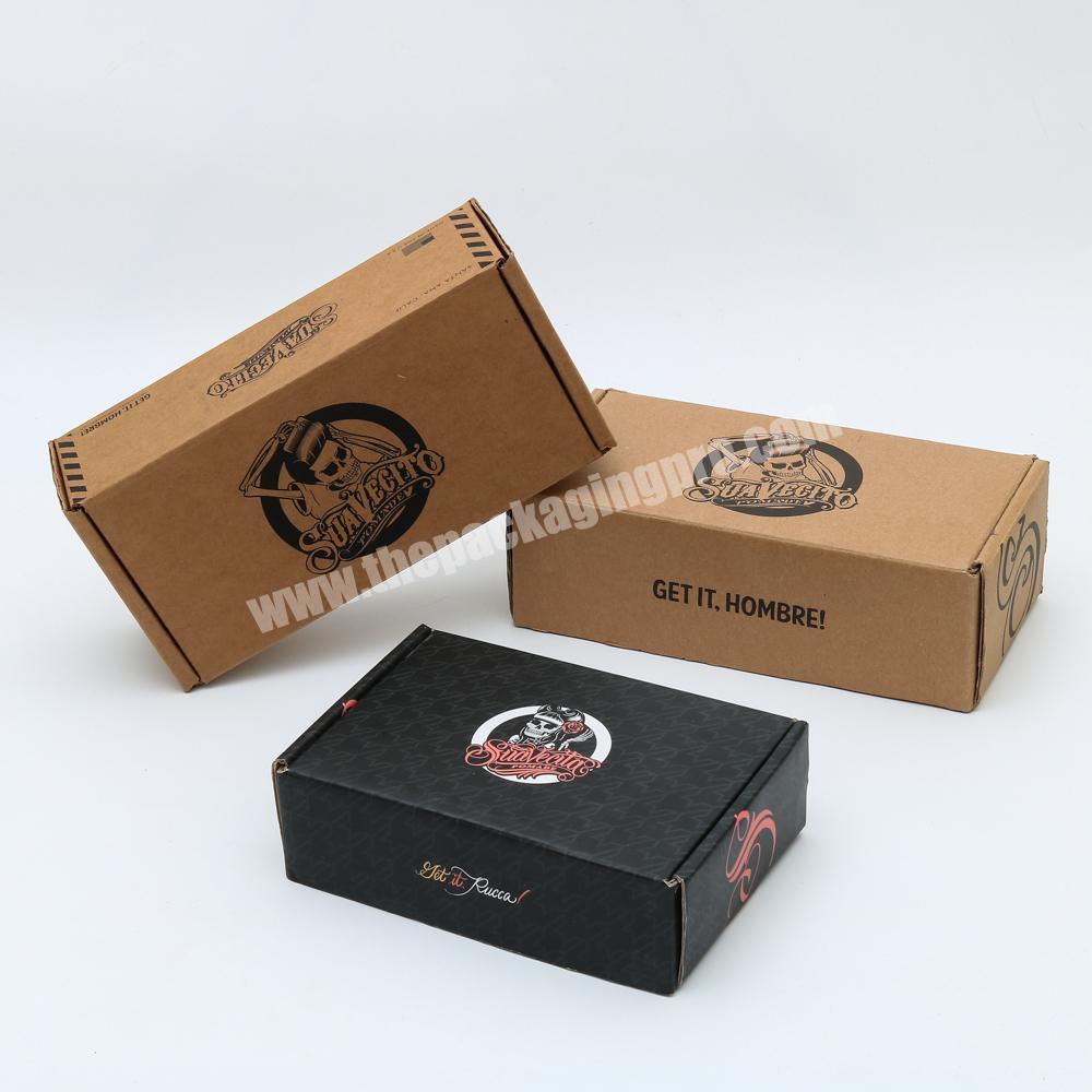 Custom Printed Brown Kraft Paper Cardboard Corrugated Package Box