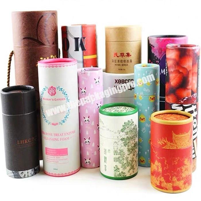 Recycled Round Cylinder Kraft Cardboard Paper Tubes Packaging