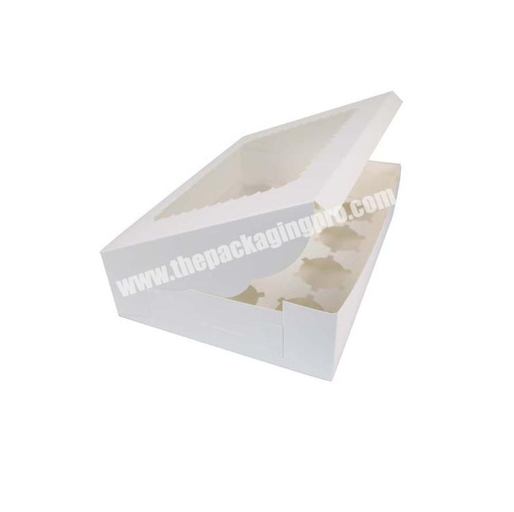 Custom Printed Easter Single Floral 12 Cupcake Boxes With Clear Window