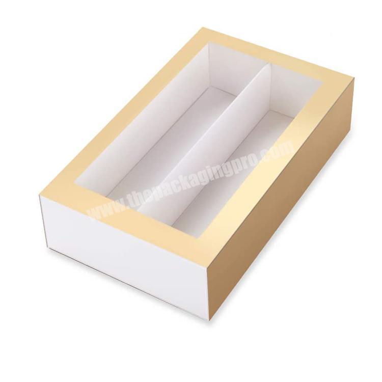 Custom Printed Fancy Blister Macaron Gift Box Packaging with Divider