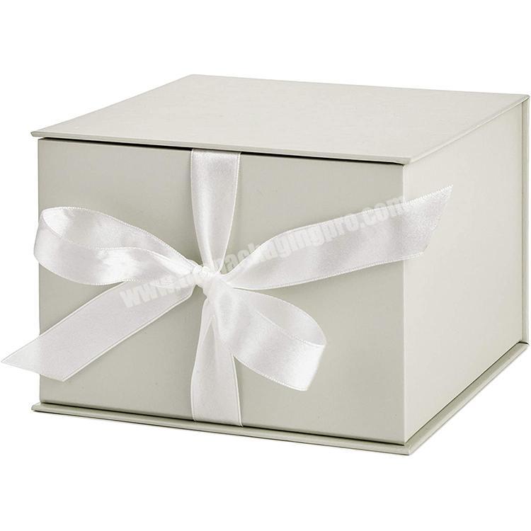 Custom Printed Foldable Luxury Wedding Birthdays Jewelry Gift Box With Lid