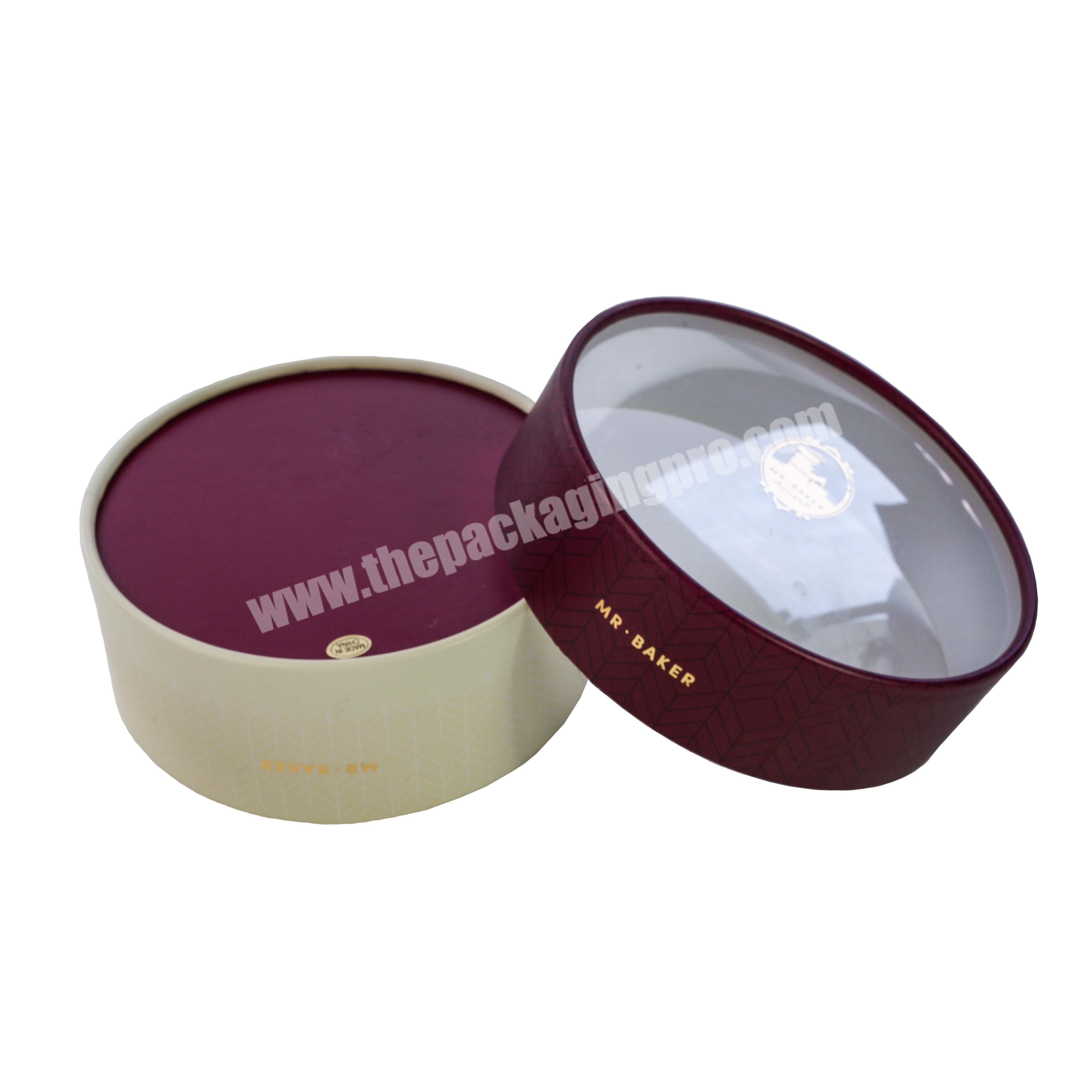 Custom Printed Food Grade Chocolate Cookies Candy Cylinder Round Shape Packaging Box