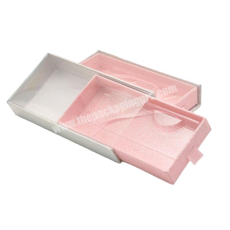 Custom Printed Kraft Paper Sliding Cosmetics Case Packaging Box With Drawer