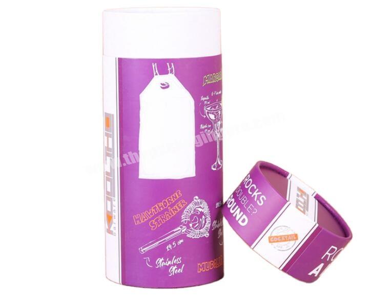 Custom Printed Round Cylinder Recycled Craft Paper Board Paper Lipstick Tube Packaging